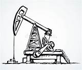 Petrolio Pompa Produzione Industriale sketch template