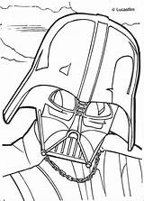 Vader Darth Mask Coloring Wars Star Pages Color Print Printable Hellokids sketch template