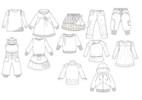 clothing outline templates printable word searches