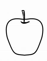 Apple Coloring Pages Clipart Colouring Kids Clip Color Sheets Apples Sheet Preschoolers Library Popular Cliparts Line Coloringhome Clipground sketch template