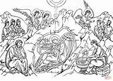 Coloring Nativity Pages Christ Printable Scene Drawing sketch template