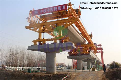 Bridge Launching Girder 180t Tube Beam Launcher Crane For