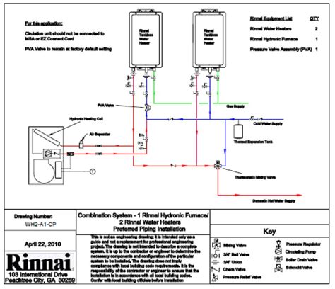 rinnai combination drawing  plumbing diy home improvement diychatroom