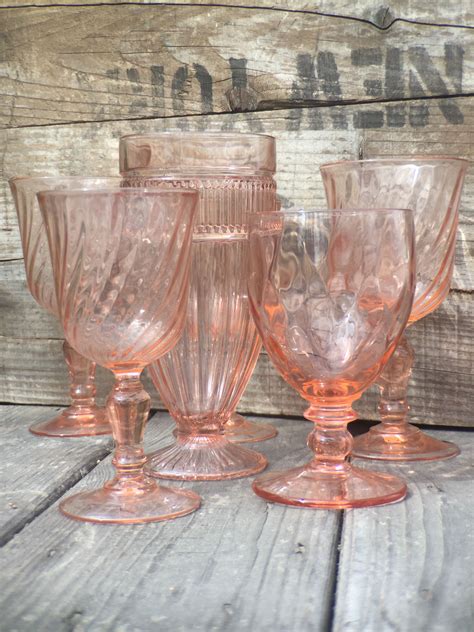 Pink Glassware For Your Special Event Mintage Rentals Has Modern
