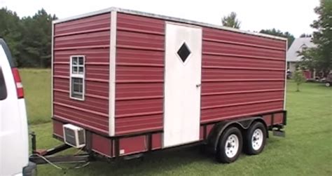 utility trailer camper  sleep   kids wow     bunk bed