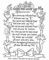 Prayer Coloring Pages Lords Lord Bible Printables Children Kids Adults Color Colouring Adult Praying Clipart Clip Childrens Jesus School Prayers sketch template