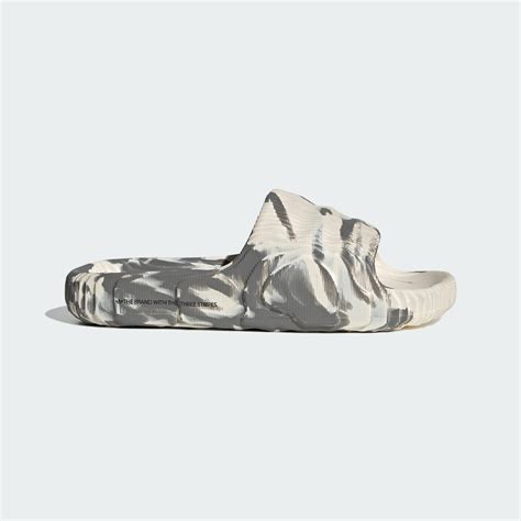 adidas adilette    white grey   sneaker store