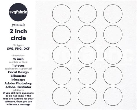 circle template  circle template   blank etsy