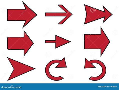 arrow shapes stock vector illustration  symbol shapes