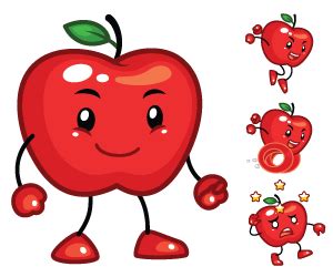 red apple sprite game art partners