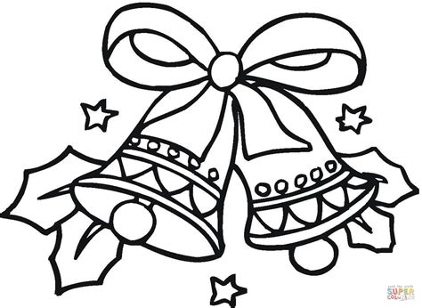 christmas bells coloring page  printable coloring pages