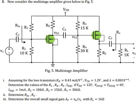 solved    multistage amplifier    cheggcom
