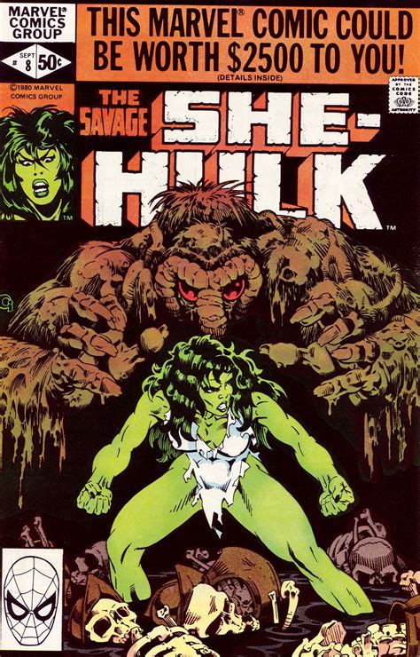 The Savage She Hulk 8 Marvel 1980 Cover Art By Michael