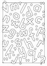 Letters Coloring sketch template