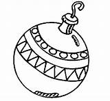 Christmas Bauble Coloring Coloringcrew sketch template