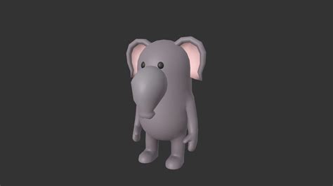 rigged elephant character buy royalty free 3d model by bariacg