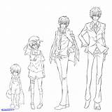 Body Drawing Manga Sketch Anime Boy Male Outline Female Standing Reference Drawings Sketches Clothes Draw Character Characters Girl Hoodie Step sketch template