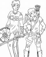 Percy Jackson Coloring Pages Annabeth Colouring Olympus Heroes Grover Template Getcolorings Getdrawings sketch template