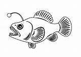 Fish Coloring Angler Pages Cute Sea Saltwater Fishing Detailed Kids Colouring Color Animal Boat Printable Adults Getdrawings Getcolorings Very Print sketch template