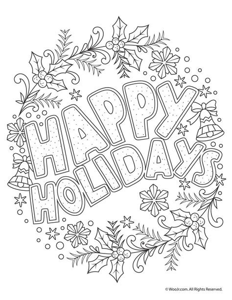 adult christmas coloring pages printable hld