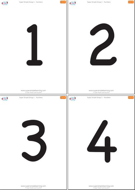 preschool number flash cards printable   bmp underpants