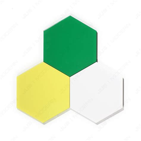 hexagon   diameter wall art  pack multiple colors