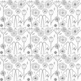 Coloring Flower Printable Paper Digital Freebie Ausdruckbare Floral Pattern sketch template