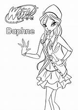 Winx Ausmalbilder Daphne Enchantix sketch template