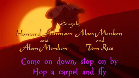 Arabian Nights Aladdin Lyrics