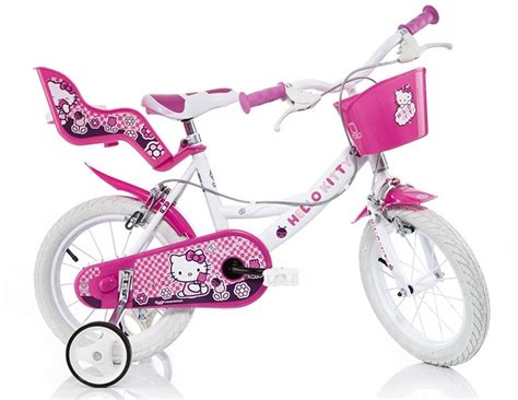 dino  hk  kitty   meisjes knijprem roze internet bikes