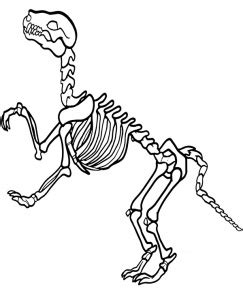 dinosaurs bones printable picture  print