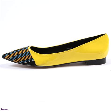 yellow womens flat shoes kente flat shoes ballet flats shoes yellow bridal flat shoes ankara