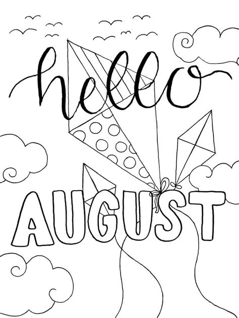 august coloring pages coloring pages
