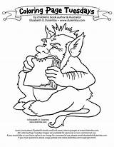 Coloring Dulemba Pages Reading Tuesday Printable Troll Book 2009 Sheets Books Popular Teeth sketch template
