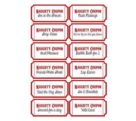 printable naughty coupons valentine s por autumnnorthernlights manualidades diy ts for