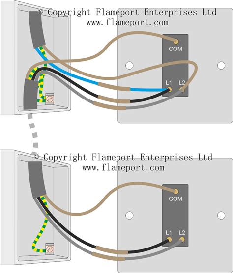 gang   light switch wiring diagram uk