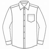 Shirt Sleeve Long Collar Drawing Mens Button Men Dress Down Getdrawings sketch template