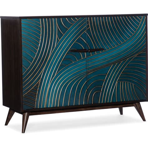 hooker furniture melange contemporary  door accent chest stoney