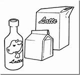 Leche Cajas Botella sketch template