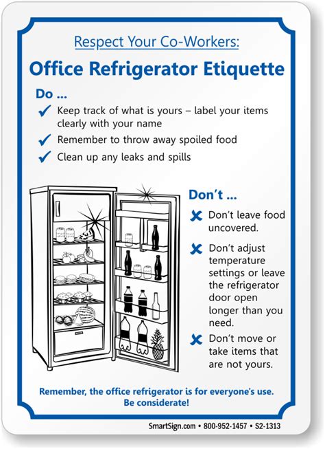 fridge clean  sign template