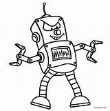 Robot Coloring Pages Printable Kids Cool sketch template
