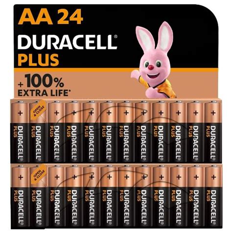 Duracell Plus Aa Batteries 24 Pack Mn1500 Lr6 Alkaline