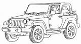Jeep Coloring Pages Wrangler Road Off Car Printable Truck Kids Rubicon Jeeps Cars Drawing Drawings Print Color Template Book Cool sketch template