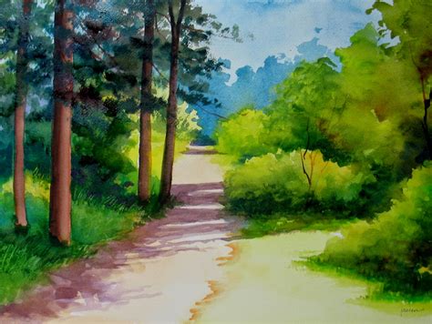 nels everyday painting watercolor landscape sold