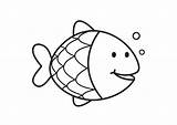 Coloring Fish Simple Clipart Pages Library Peces Colorear Dibujos Para sketch template