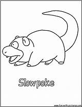 Slowpoke Coloring Pages Fun sketch template