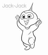 Incredibles Jack Coloring Pages Sheet Kids Name Playinglearning sketch template