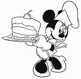 Coloring Mickey Mouse Pages Birthday Cake Minnie Disney Happy Clubhouse Colouring Serving Cooking Kids Tools Printable Color Balloon Clipartmag Print sketch template