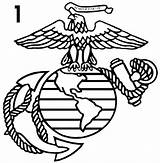 Corps Ega Anchor Usmc Marines Clipartmag Licensed Cameo sketch template