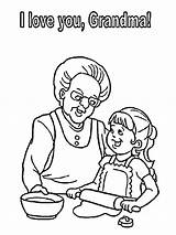 Coloring Grandma Pages Grandmother Neighbor Draw Hello Color Print Birthday Printable Getcolorings Template Getdrawings Kid His Search Colorings sketch template